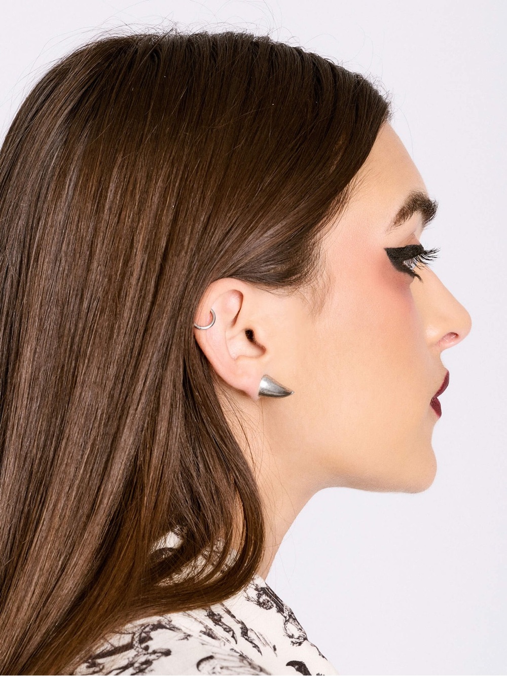Silver Spike Stud Earrings, Goth, Punk, 90’s earrings, New, Never worn, Thorn